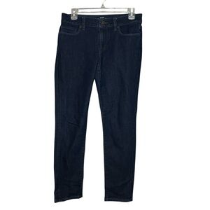 LOFT Curvy Skinny Jeans Petite 28P Dark Wash Stretch Denim 6P